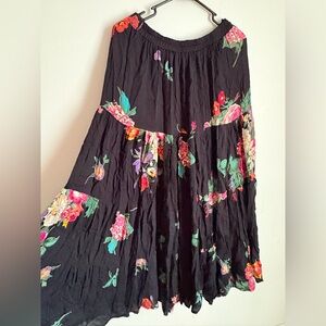 Floral Maxi Boho Skirt